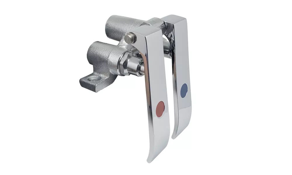 AmGood Stainless Steel Dual Knee Pedal Valve Control for Faucet